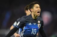 Shinji Kagawa in action for Japan